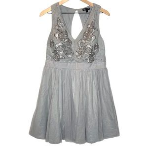 NWOT As U Wish Short Formal Dress (Prom) Homecoming Grey 13